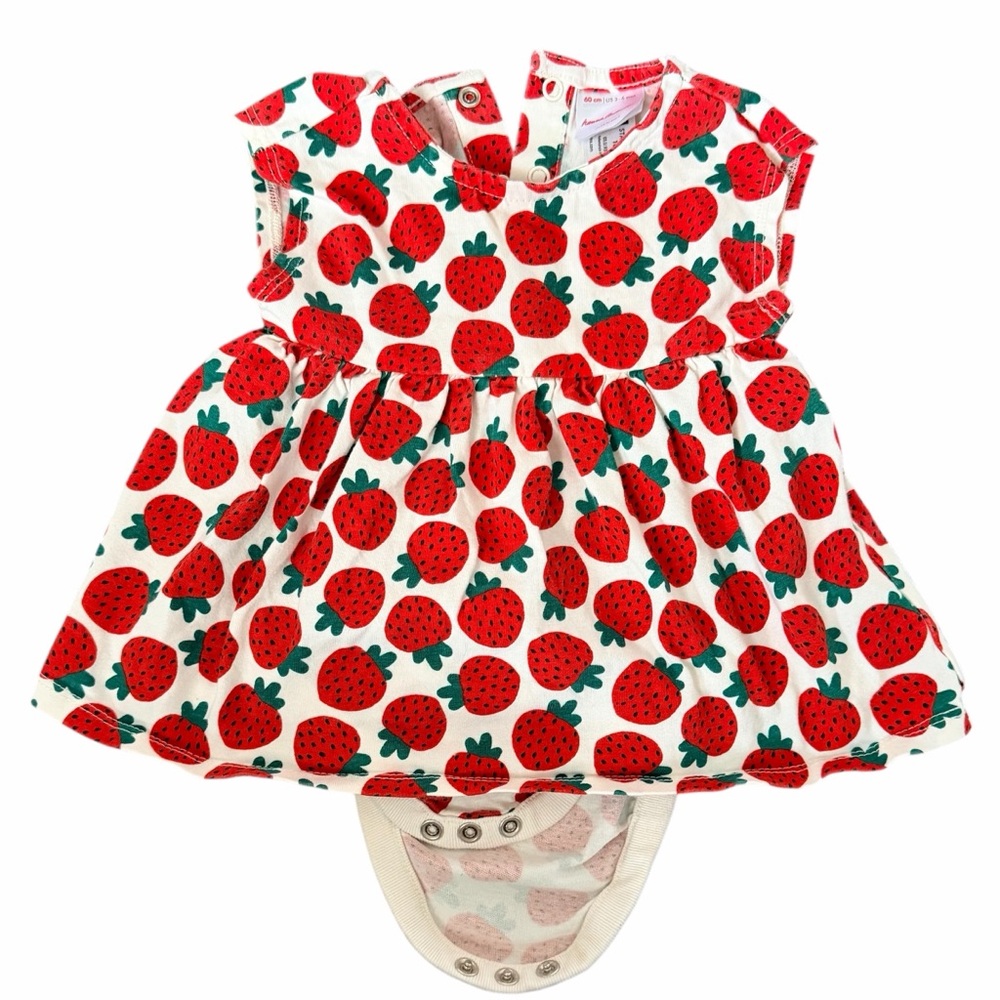 Hanna Andersson Red Strawberry Print Diaper Cover